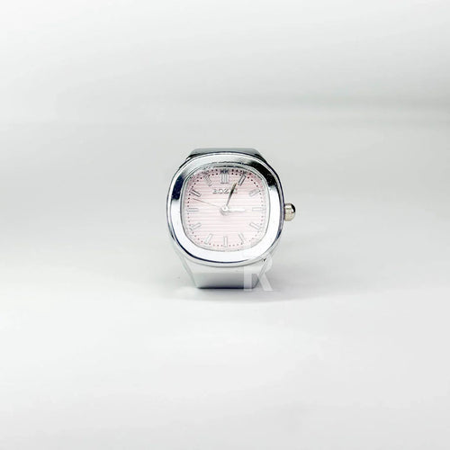 NAUTILUS YÜZÜK | GÜMÜŞ PEMBE