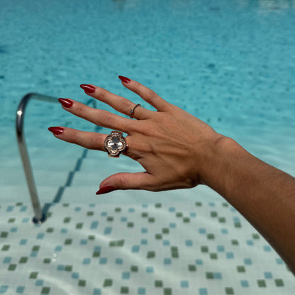 SAPPHIRE YÜZÜK | GÜL BEYAZI